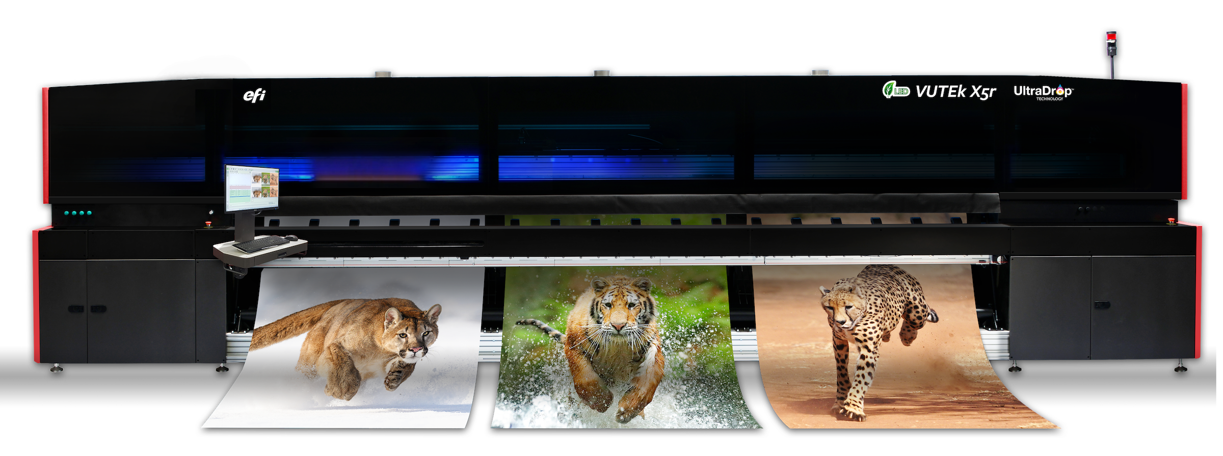 EFI VUTEk X5r grand-format printer - the production workhorse at PSP Imaging, outputting vivid full-color large-format prints